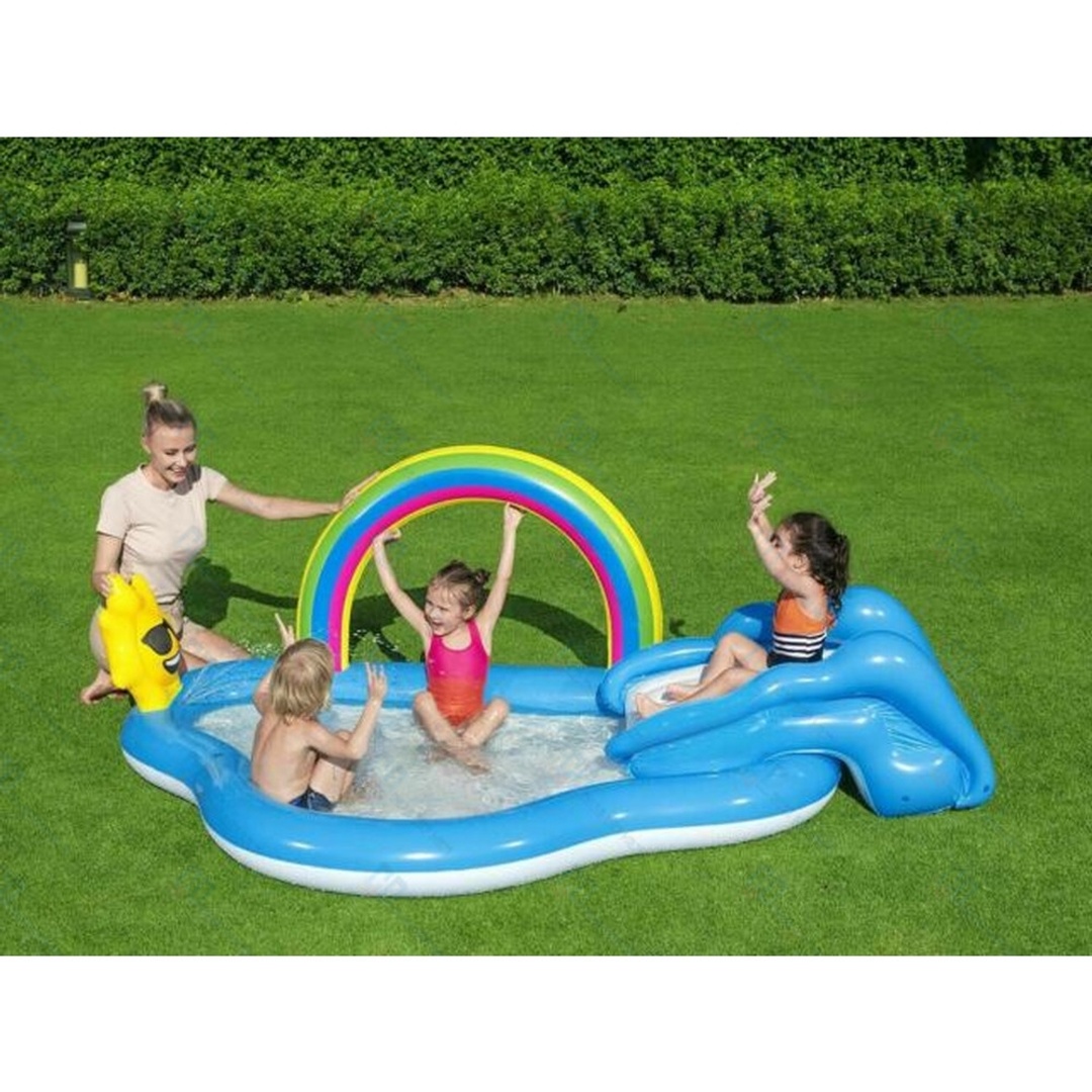 مركز ألعاب مع شكل قوس قزح المائي 257x145x91 سم - 53092