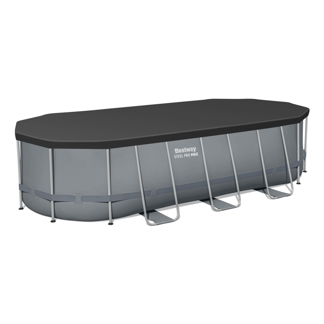 حمام سباحة ستانلس مع فلتر مياه و مضخة - 549x274x122 سم - 56710