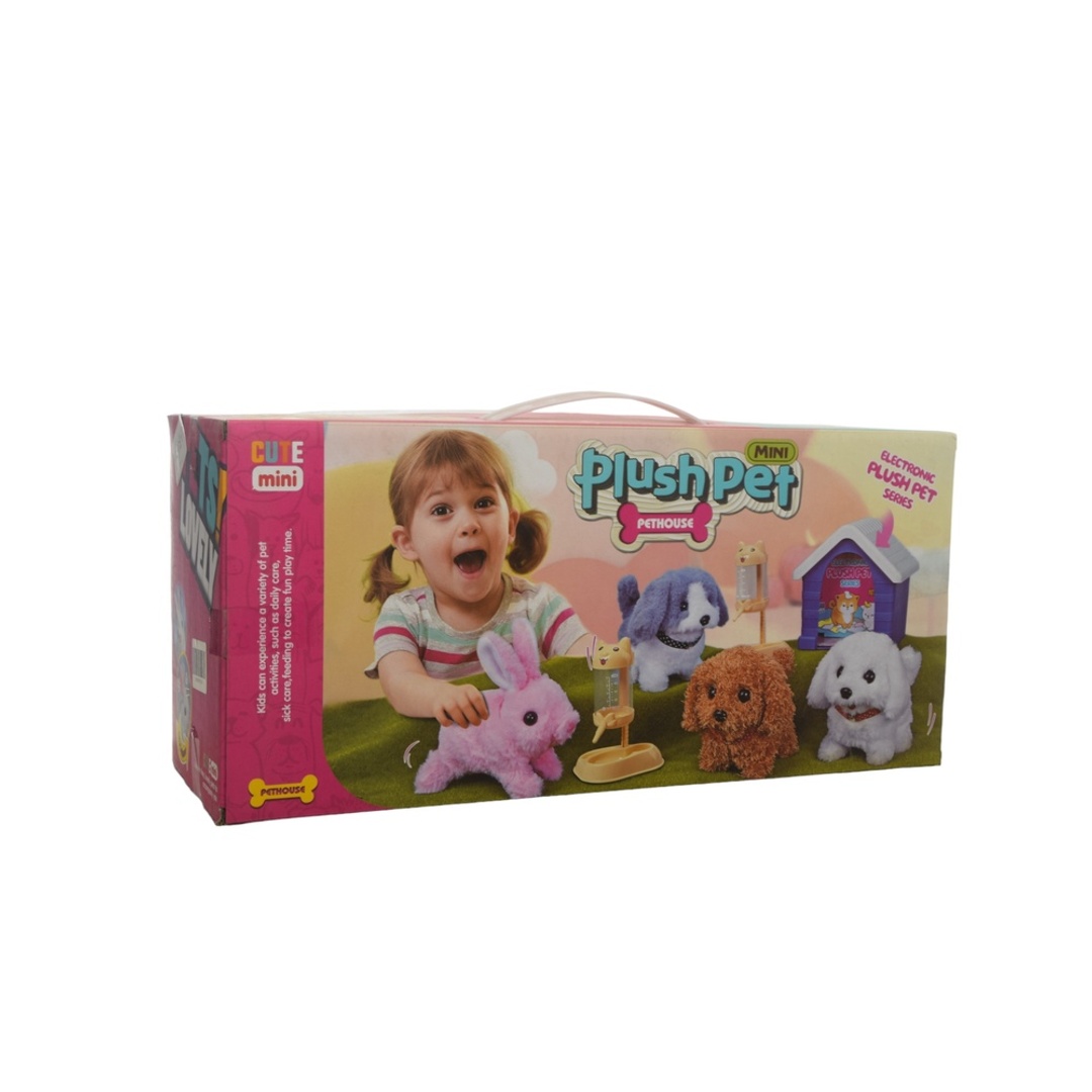 كلب فرو بني مع منزل و خزان مياه - MC1037