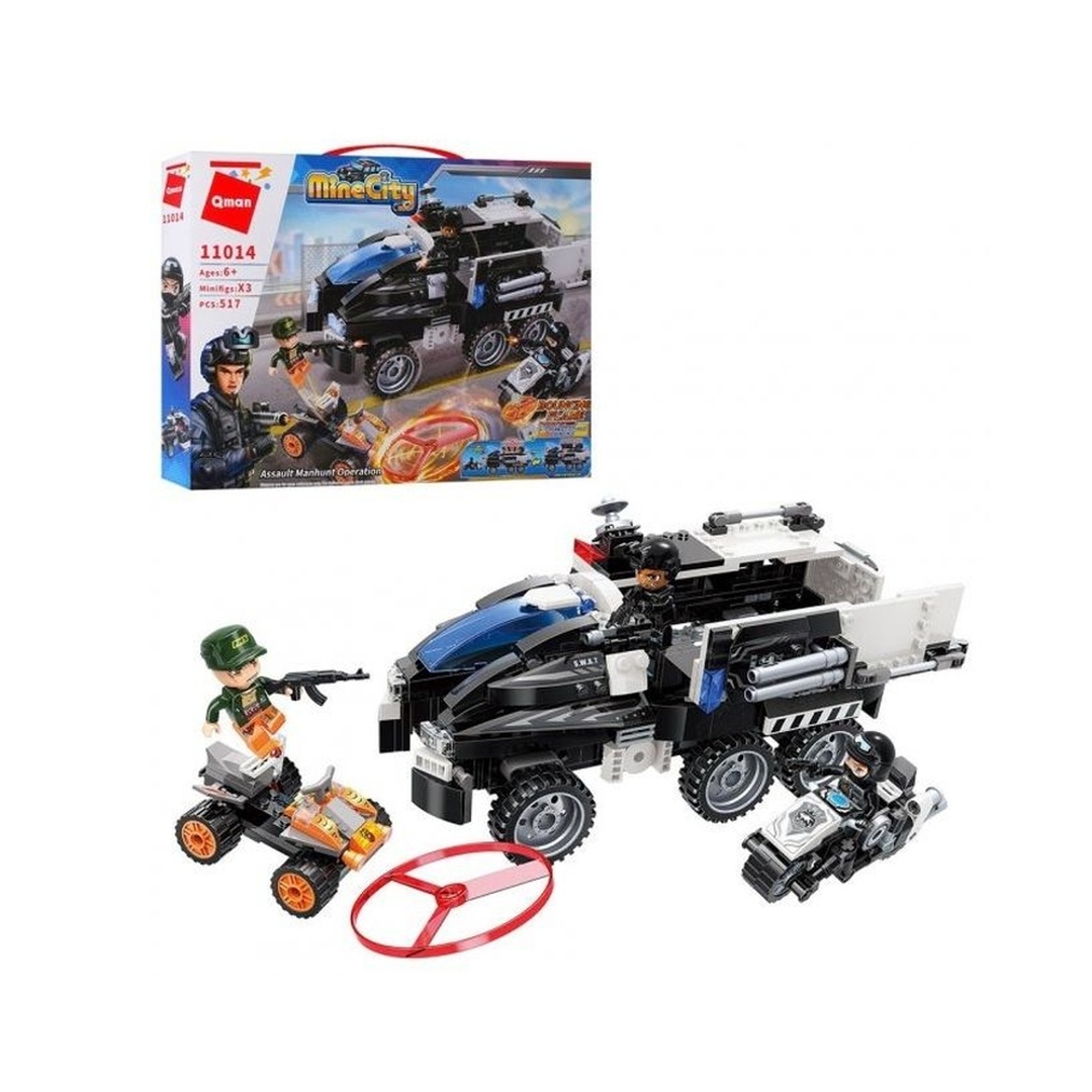 كيو مان سيارة الشرطة للمطاردة 517 قطعة - C11014