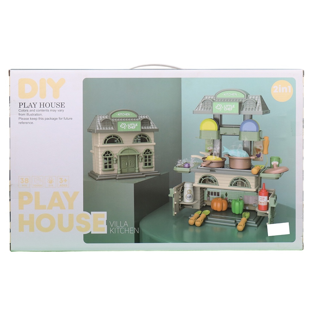 منزل الطباخ الصغير 2 في 1 المرح 38 قطعة - 15R05