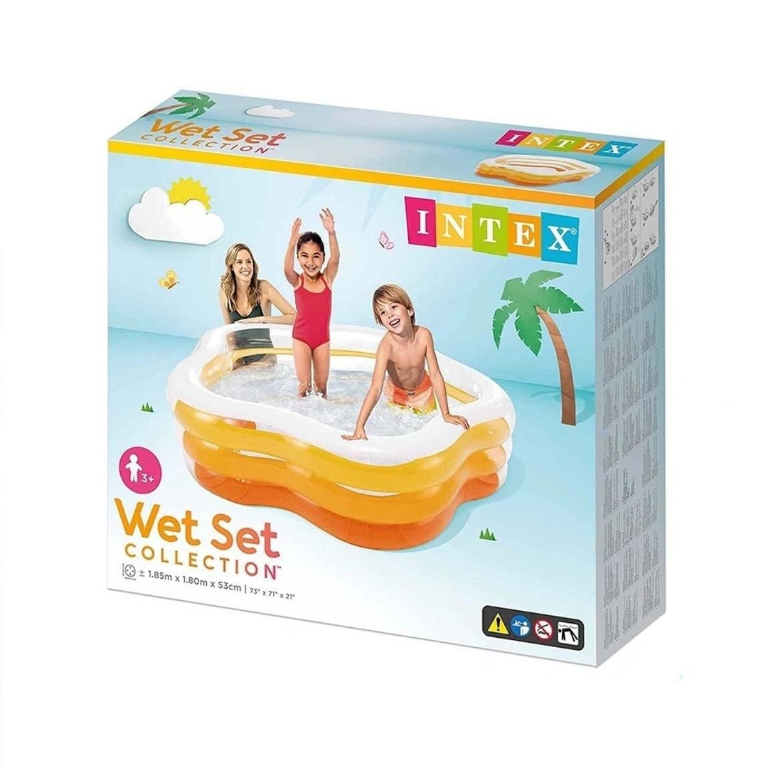 حمام السباحة الخماسي الصيفي قابل للنفخ - 185x180x53 سم - 56495NP