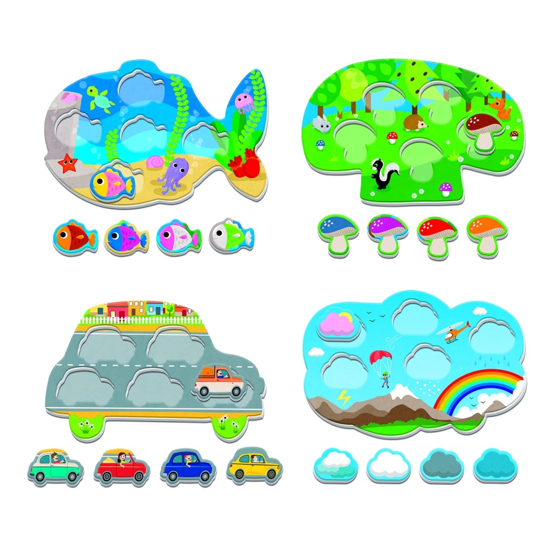 المتعلمين الصغار الأشكال و الألوان التعليمية - 75050