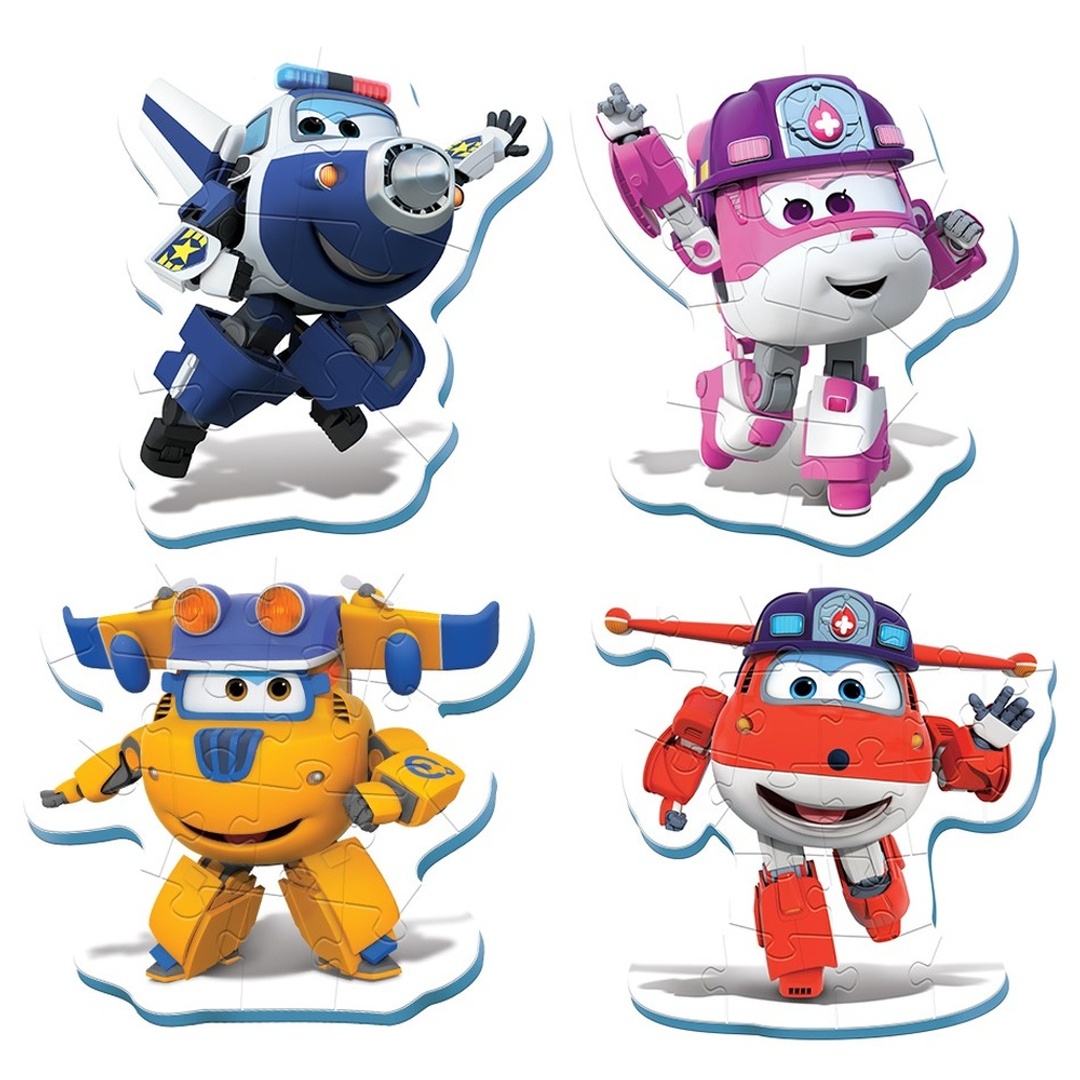 بازل الطائرات الخارقة 4 في 1 - 5+10+15+20 قطعة - HK10304