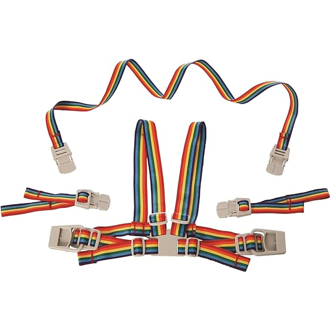 حزام أمان للأطفال بالوان قوس قزح - G203