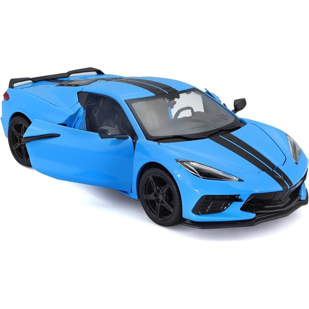 لعبة سيارة شيفرولية كورفيت ستينجراي كووب 2020 مقياس 1/24 - أزرق - 31527