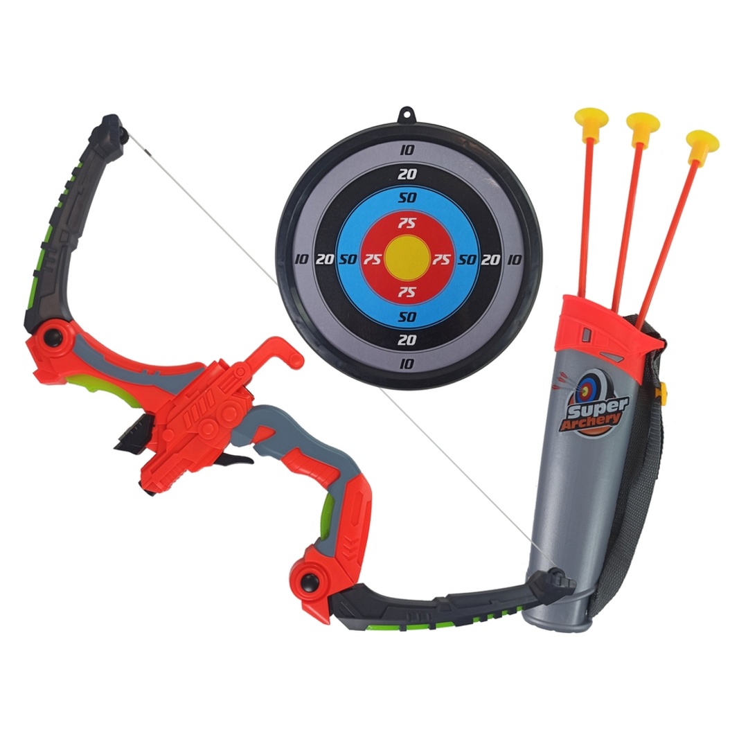 لعبة قوس مع اضواء ليلية و اسهم و هدف - أسود - 881-28A