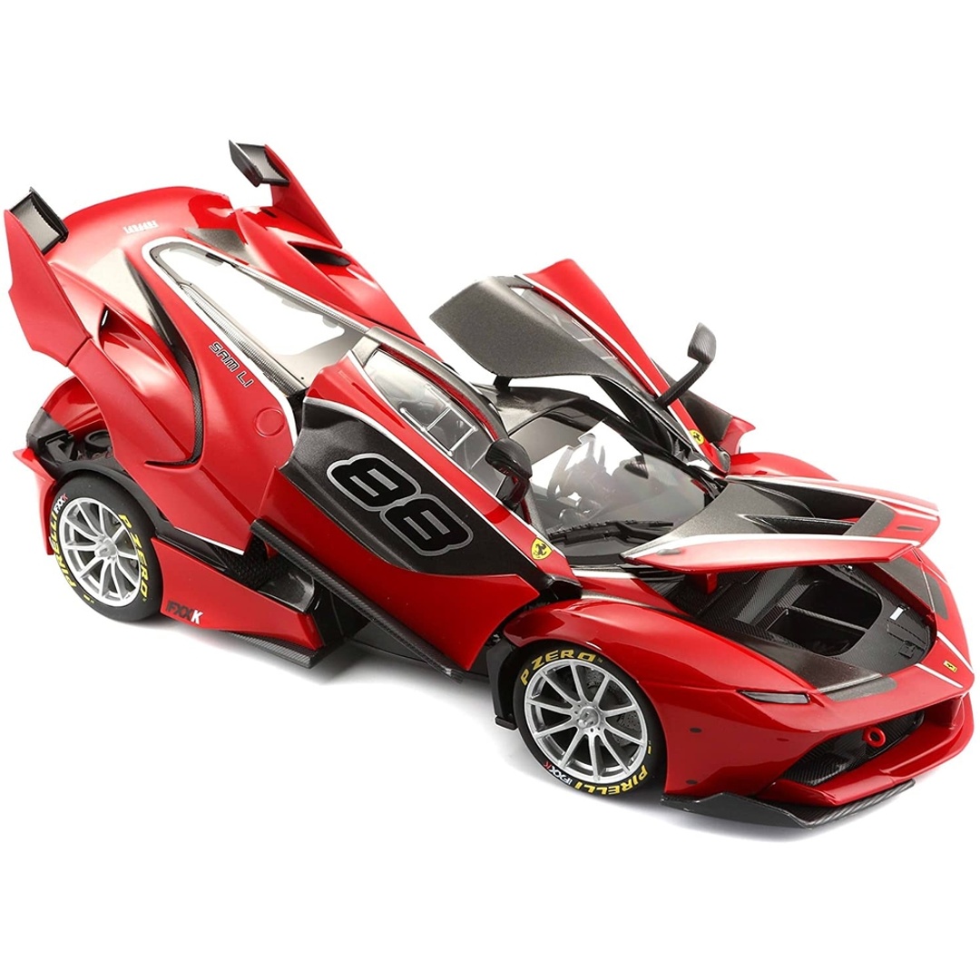 سيارة فيراري FXX K 1/18 النسخة الموقعة - أحمر - 18-16907