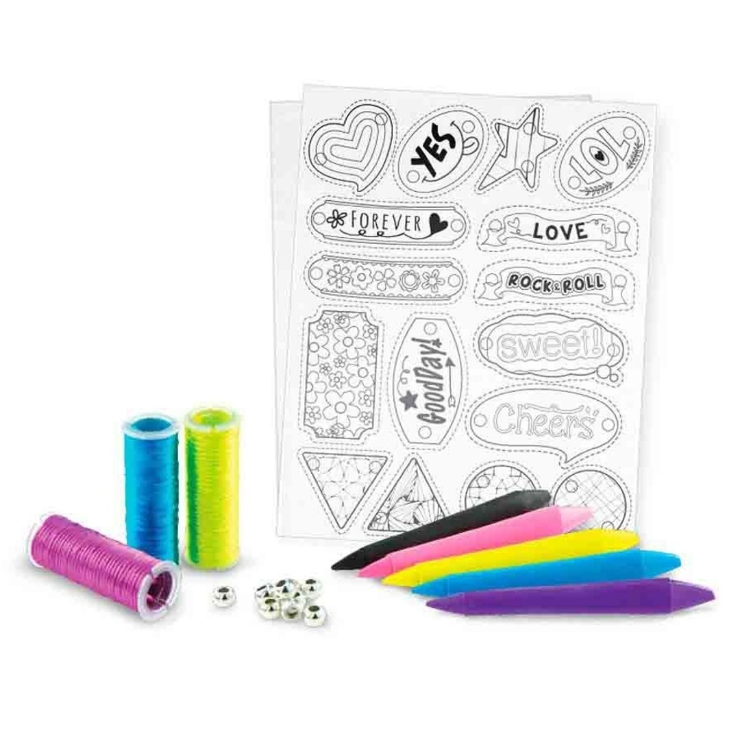 صناعة القلادات مع الرسائل و اقلام التلوين - T08257-A-A