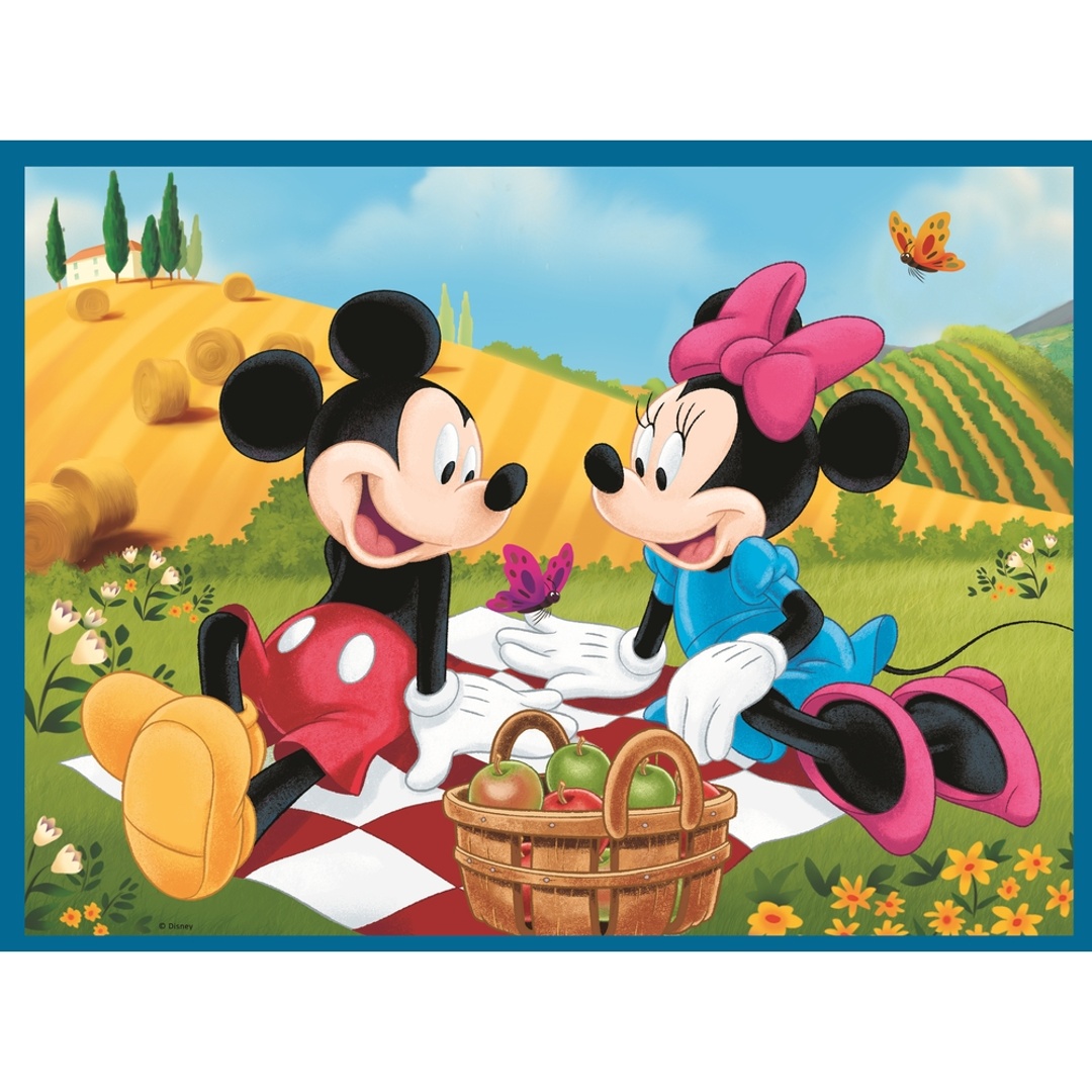 بازل مقابلة شخصيات ديزني 2 في 1 مع 24 ميمو - 78 قطعة - 93344