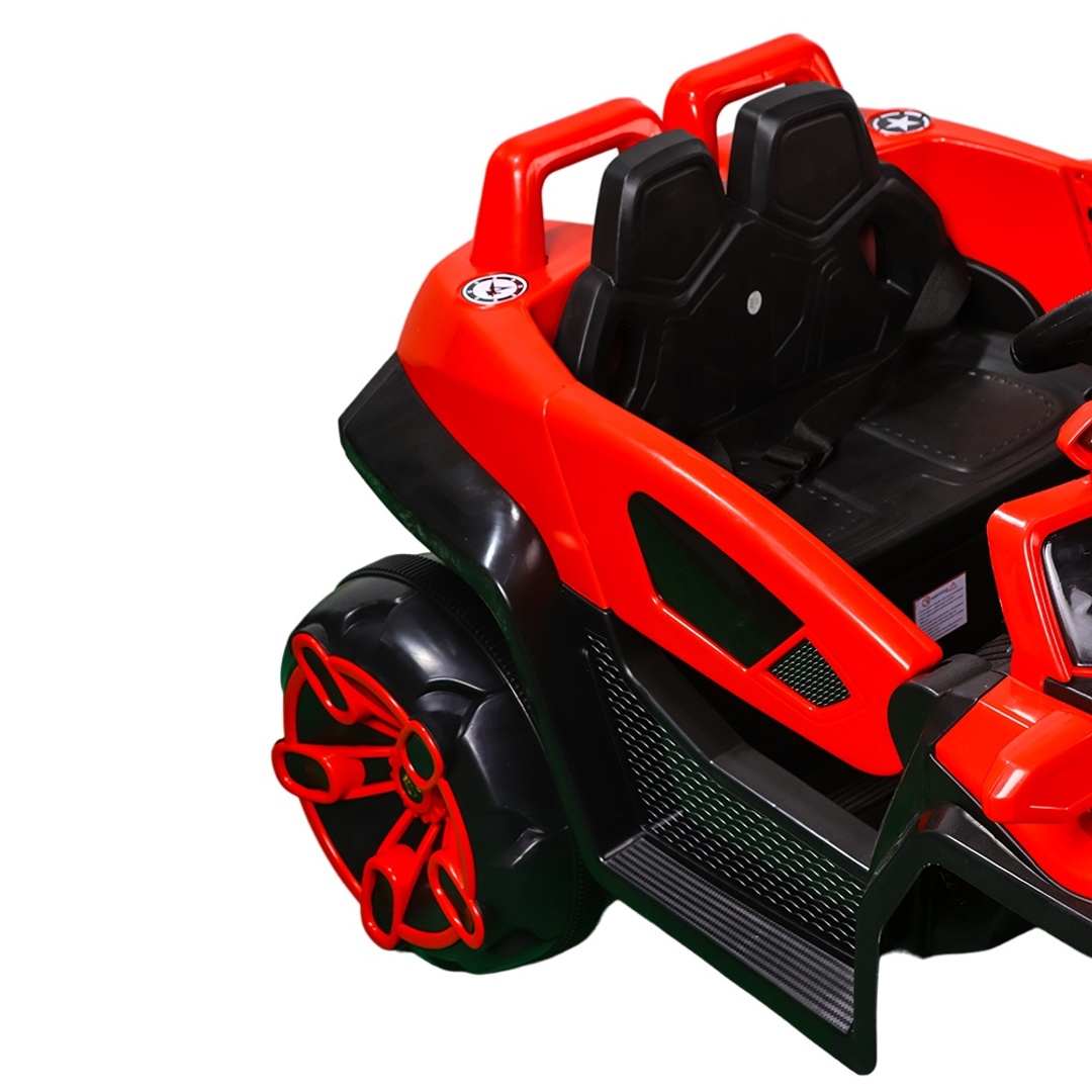 عربية اطفال كهربائية مع ريموت تحكم - أحمر - D-HB137
