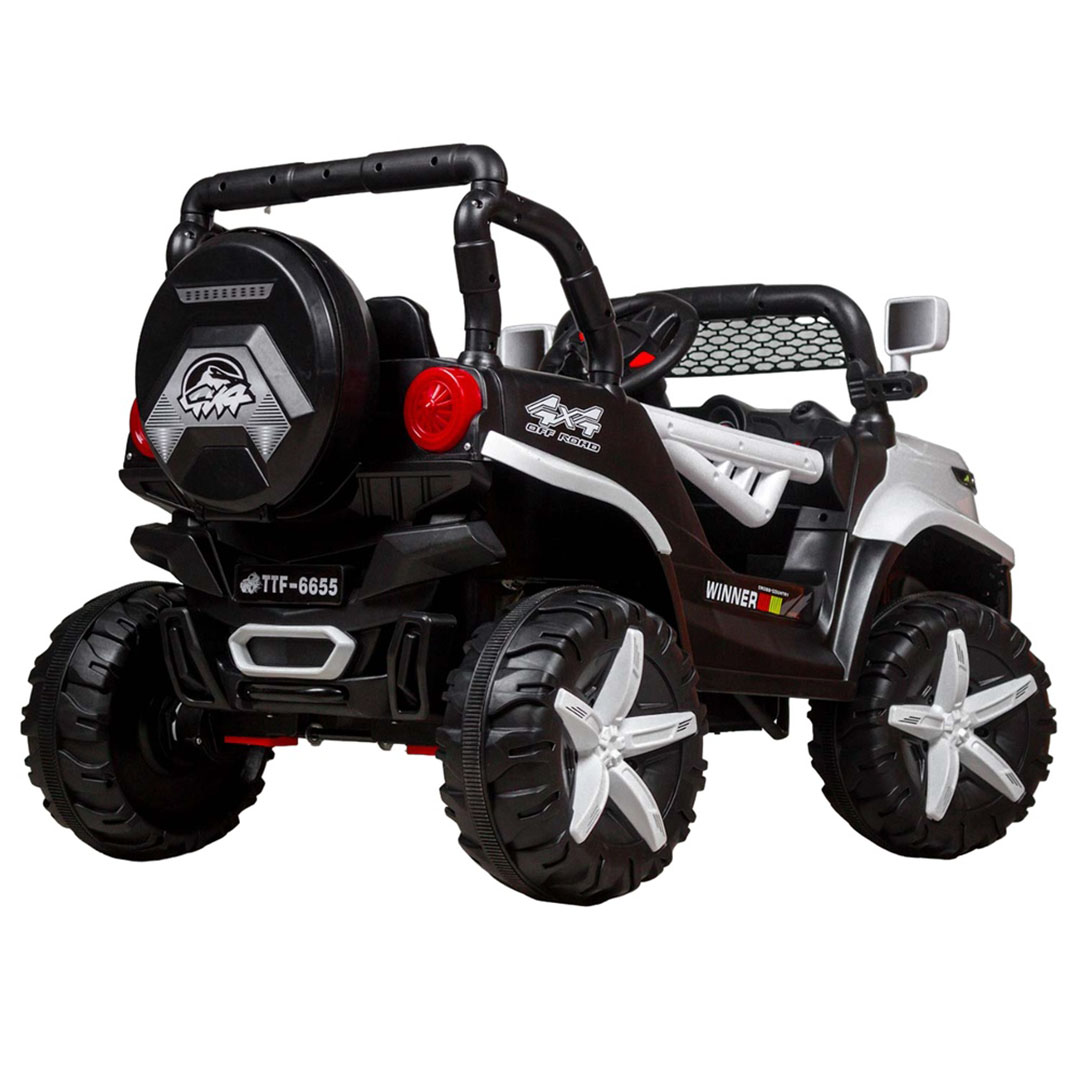 عربية كهربائية للأطفال - أبيض - TTF-6655