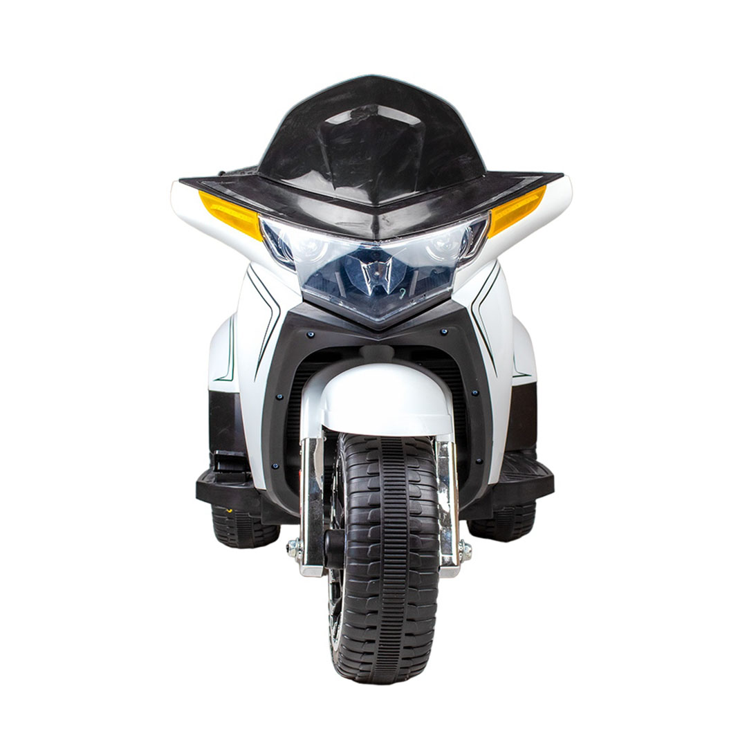 موتوسيكل كهربائي للأطفال - أبيض - KP-1028