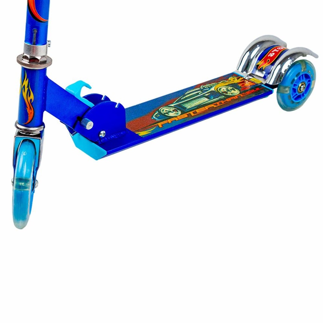 سكوتر اطفال قابل للطي المونيوم - ازرق - 666B