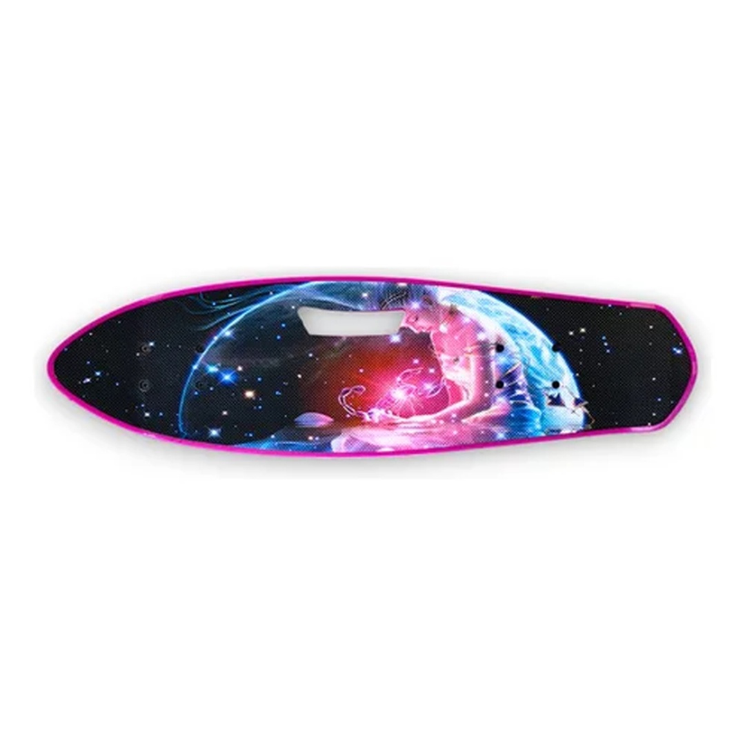 لوح تزلج للأطفال على شكل فضاء - وردي - 216