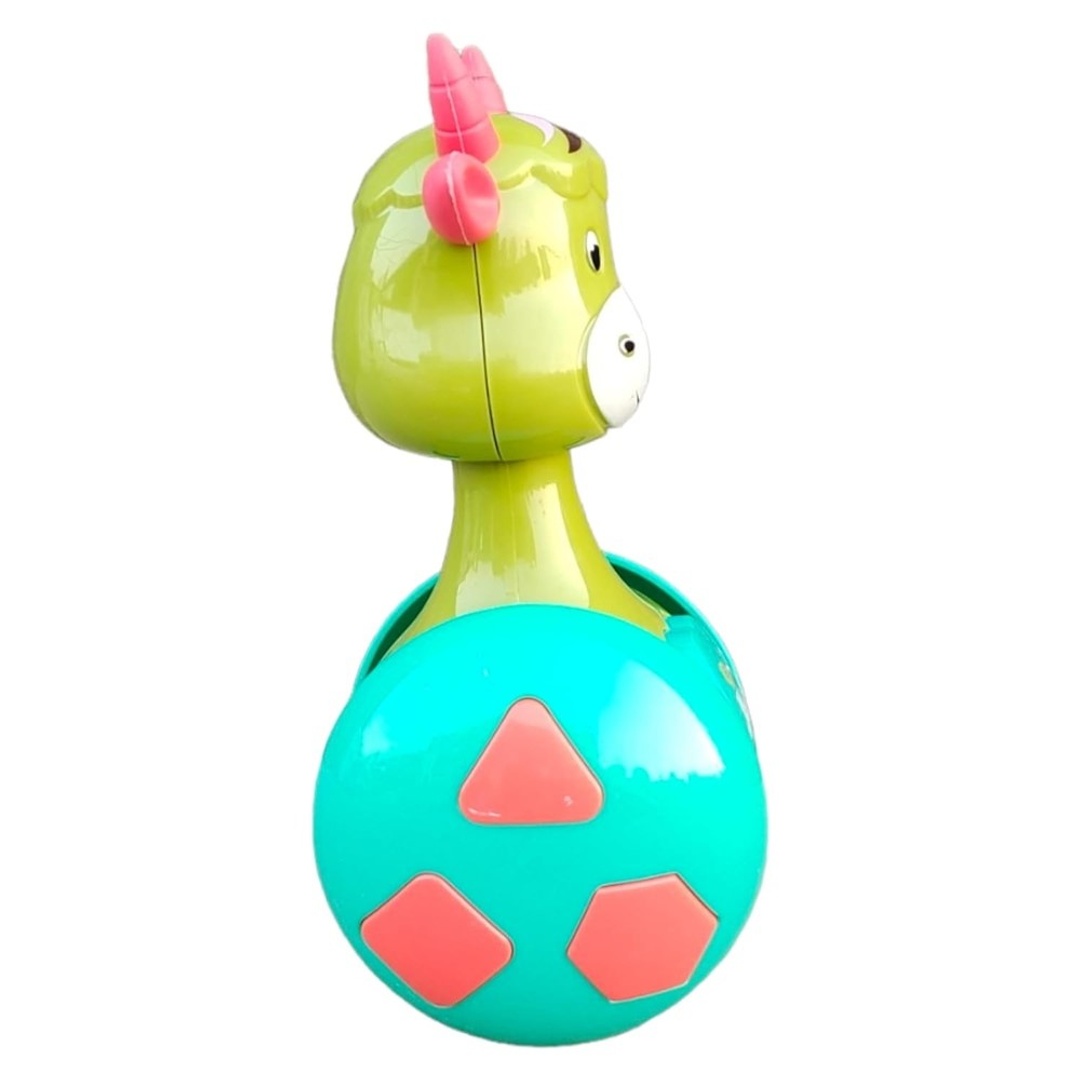 لعبة انزلاق البهلوان للاطفال شكل بقرة لون أخضر