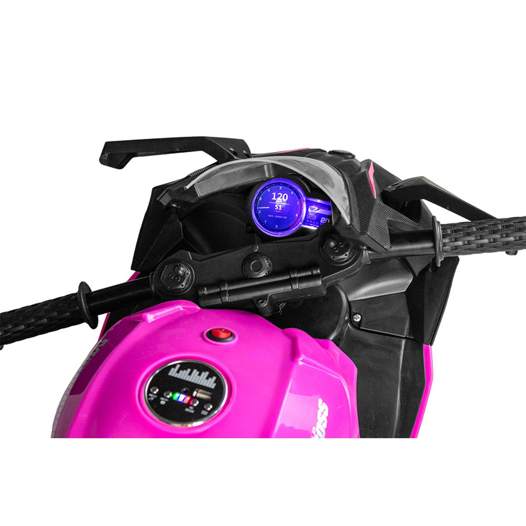 موتوسيكل كهربائي للأطفال - 390 وات - بينك - H-2R