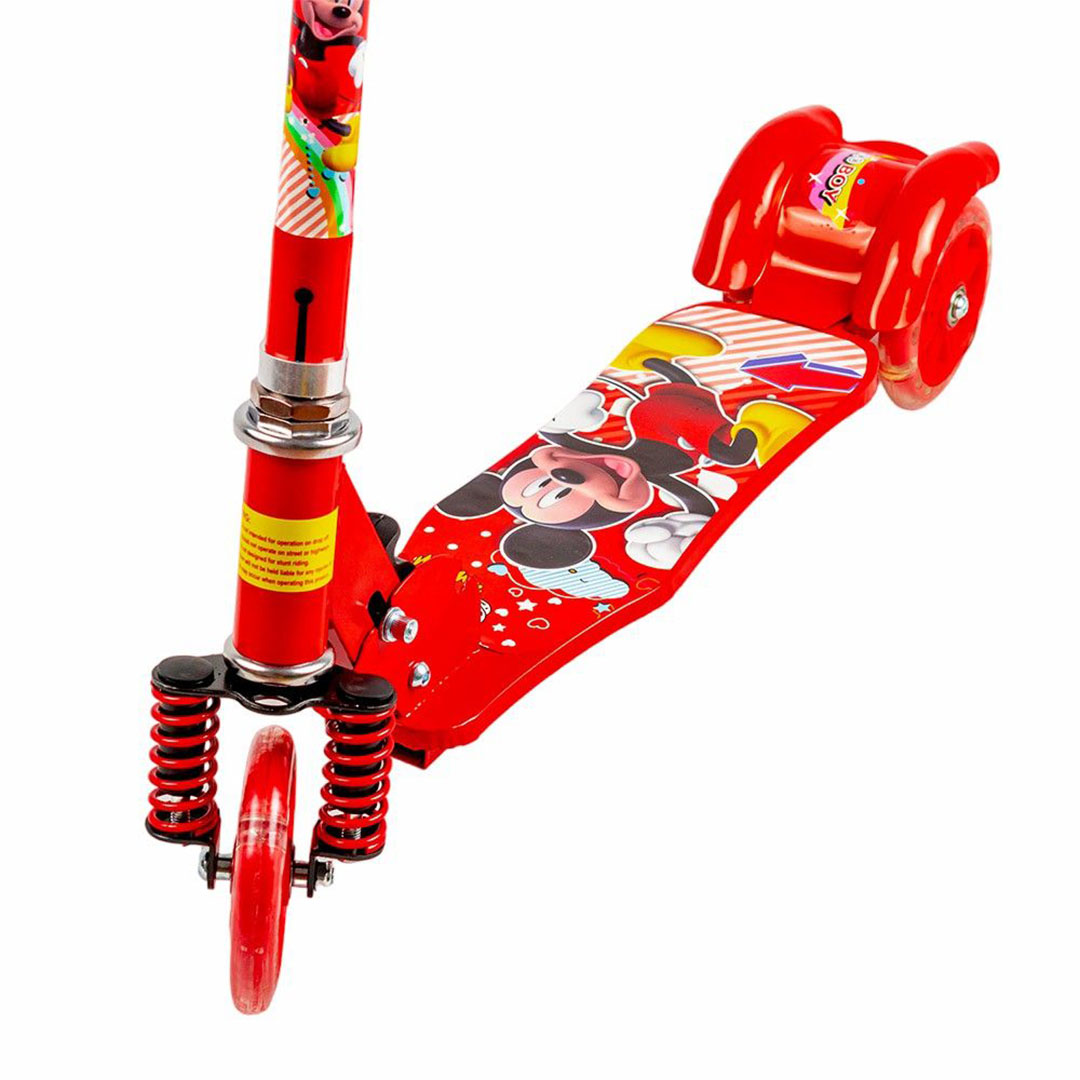 سكوتر اطفال قابل للطي المونيوم - أحمر - 666