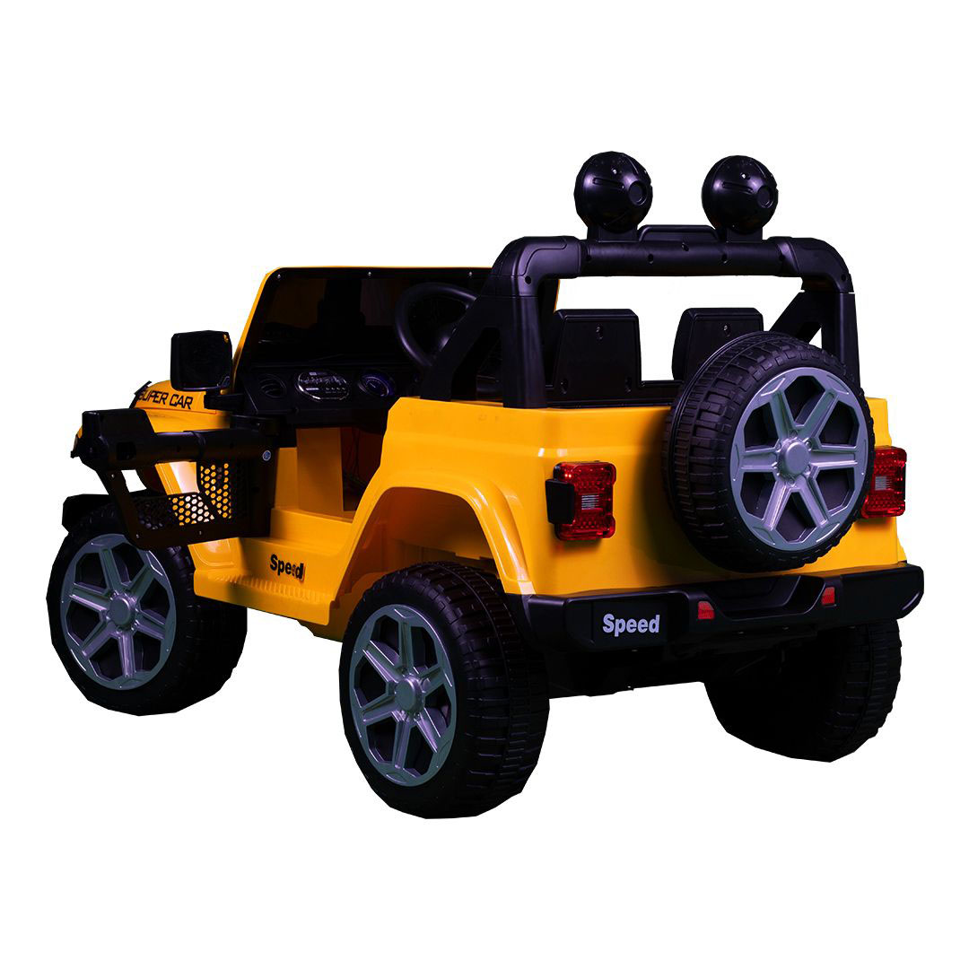 عربية جيب كهربائية للأطفال - اصفر - FT938