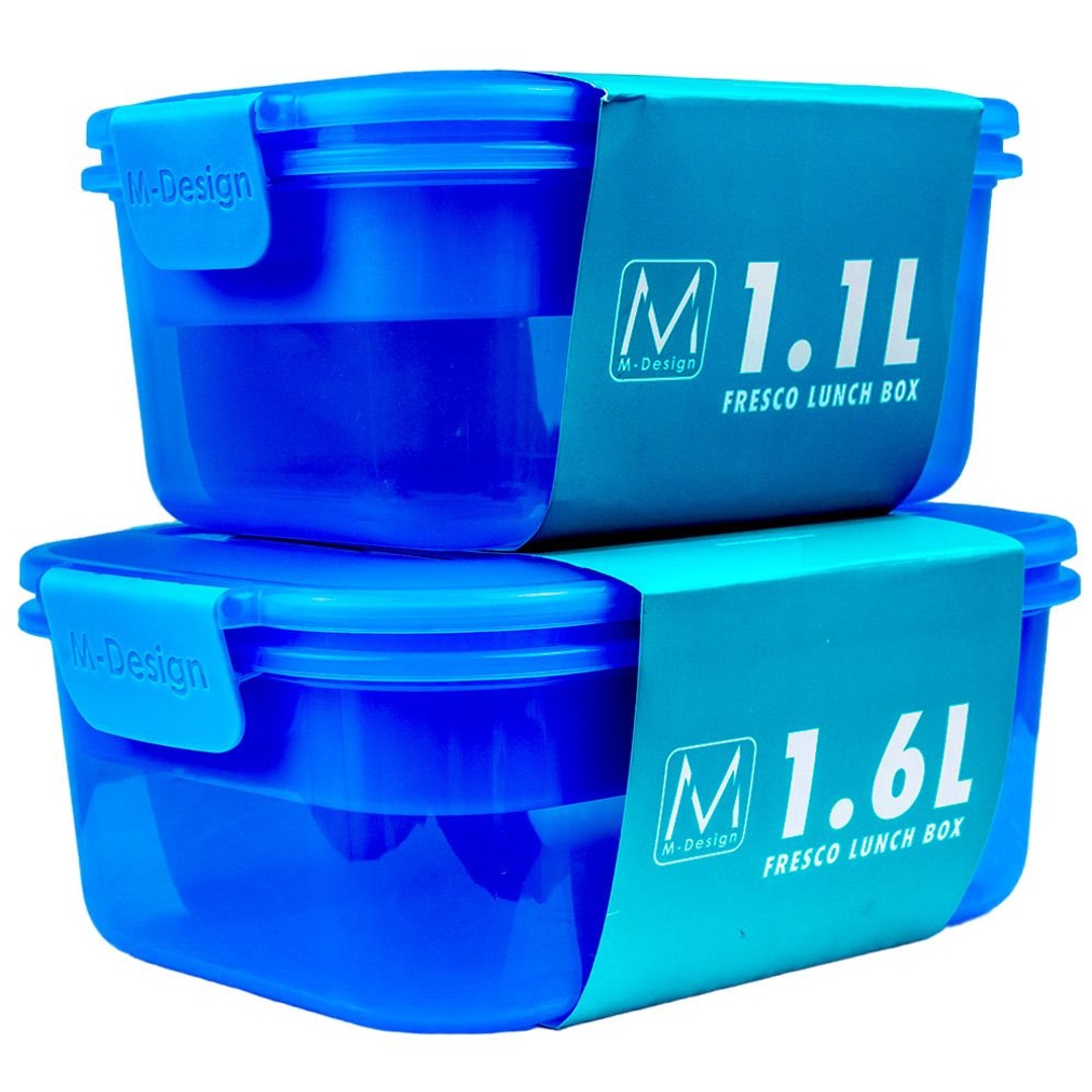 بوكس الطعام للمدرارس سماوي 21.2 x 15 x 8.5 cm - 86442