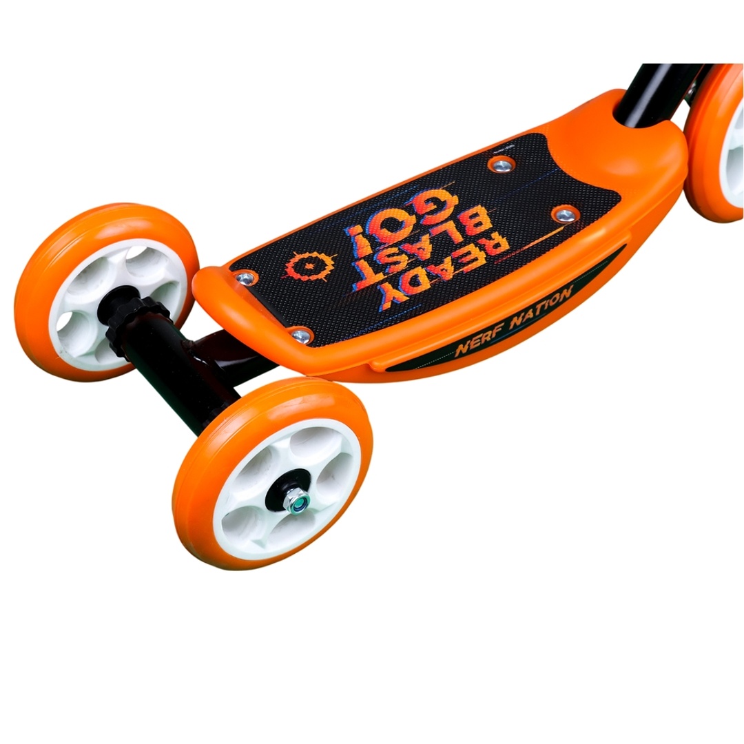 سكوتر نيرف 3 عجلات متين عالي الجودة - برتقالي مع أسود - 3 WS-NR-101 V2