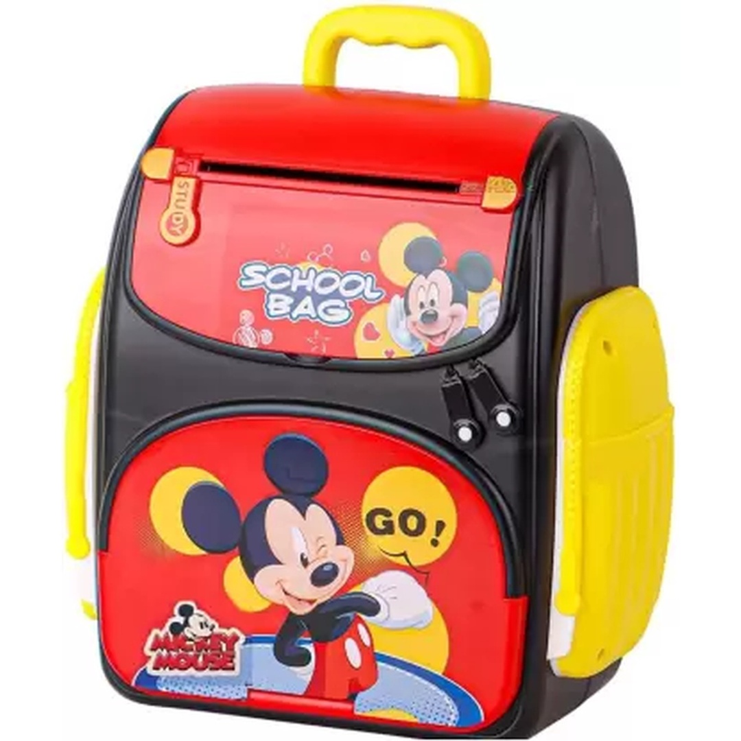 حصالة ميكي ماوس علي شكل حقيبة مدرسية الذكية - WF-3008HK