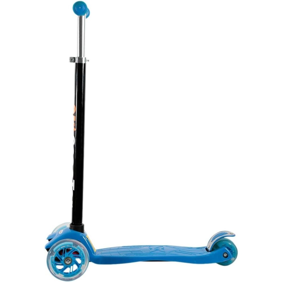 سكوتر قابل للطي بعجلات مضيئة - أزرق - BG-03