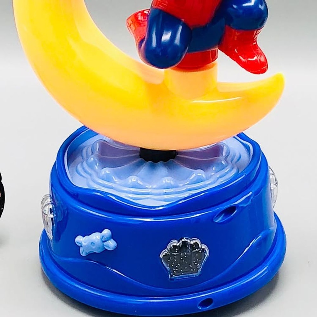 فانوس رمضان سبايدر مان علي شكل هلال مع الأضواء و الموسيقي - 2201C