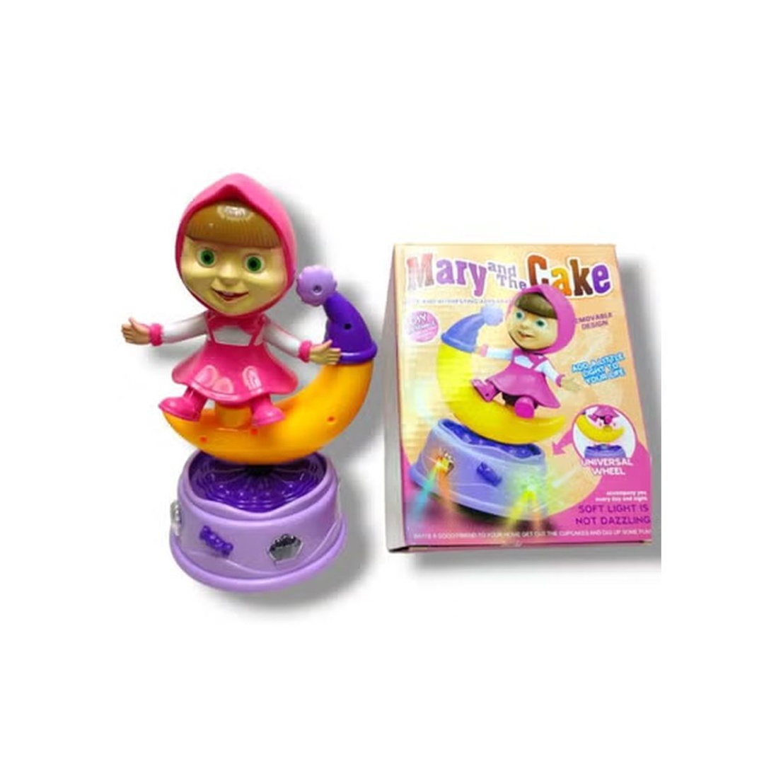 فانوس رمضان ماري و الكيكة علي شكل هلال بعربة متحركة - 2201A