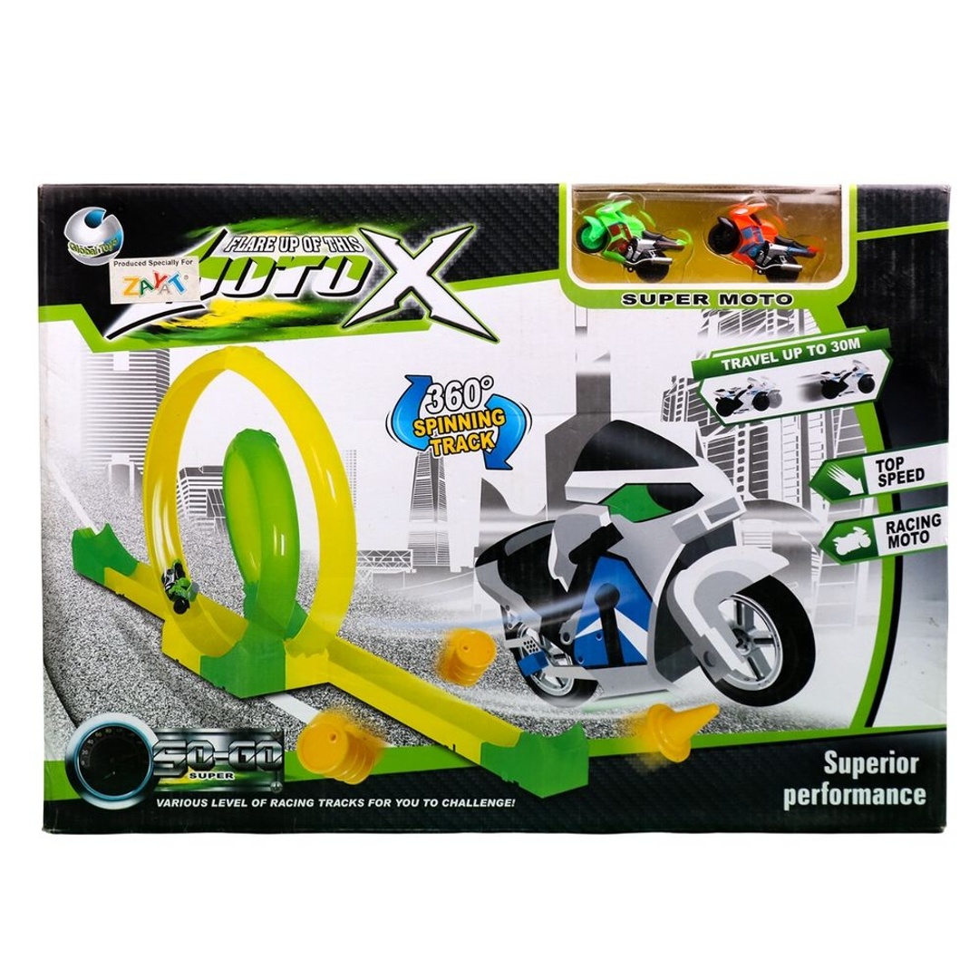 تراك 360 لسباق الدراجات النارية - أخضر و برتقالي - SP688-28