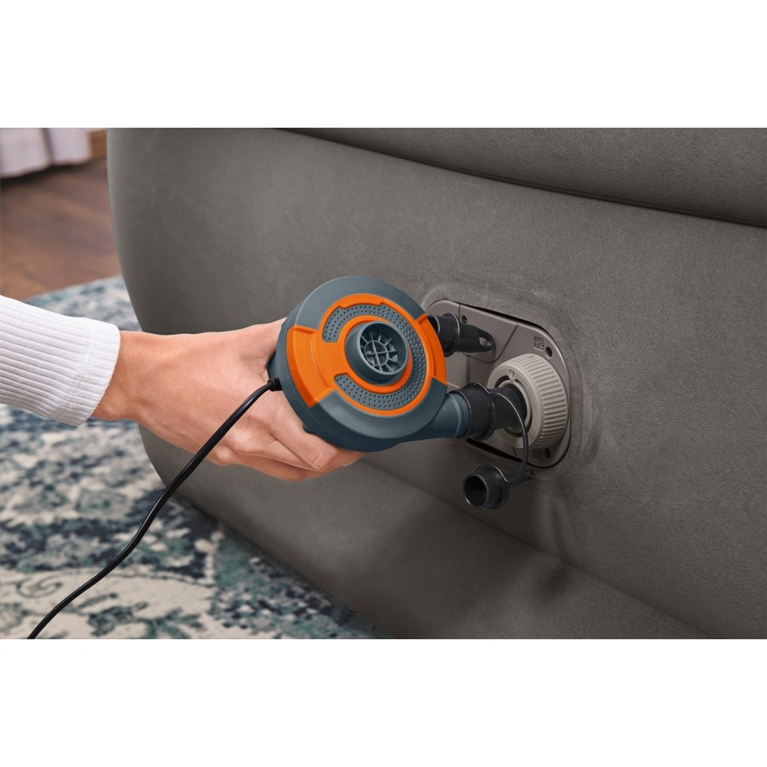 سرير هوائي مزدوج بمضخة كهربائية مدمجة - 203x152x56 سم - 6713E