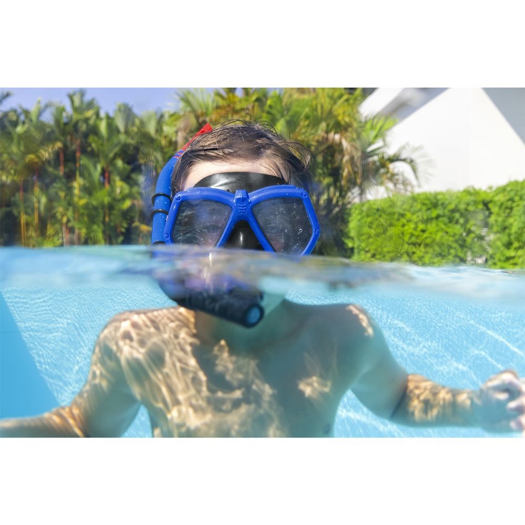 نظارة مع خرطوم للتنفس السطحي ازرق - 24070