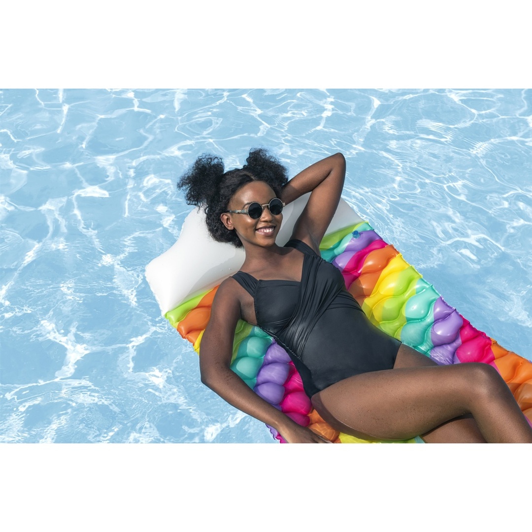 عوامة قوس قزح قابلة للنفخ - 216x80 سم - 44107