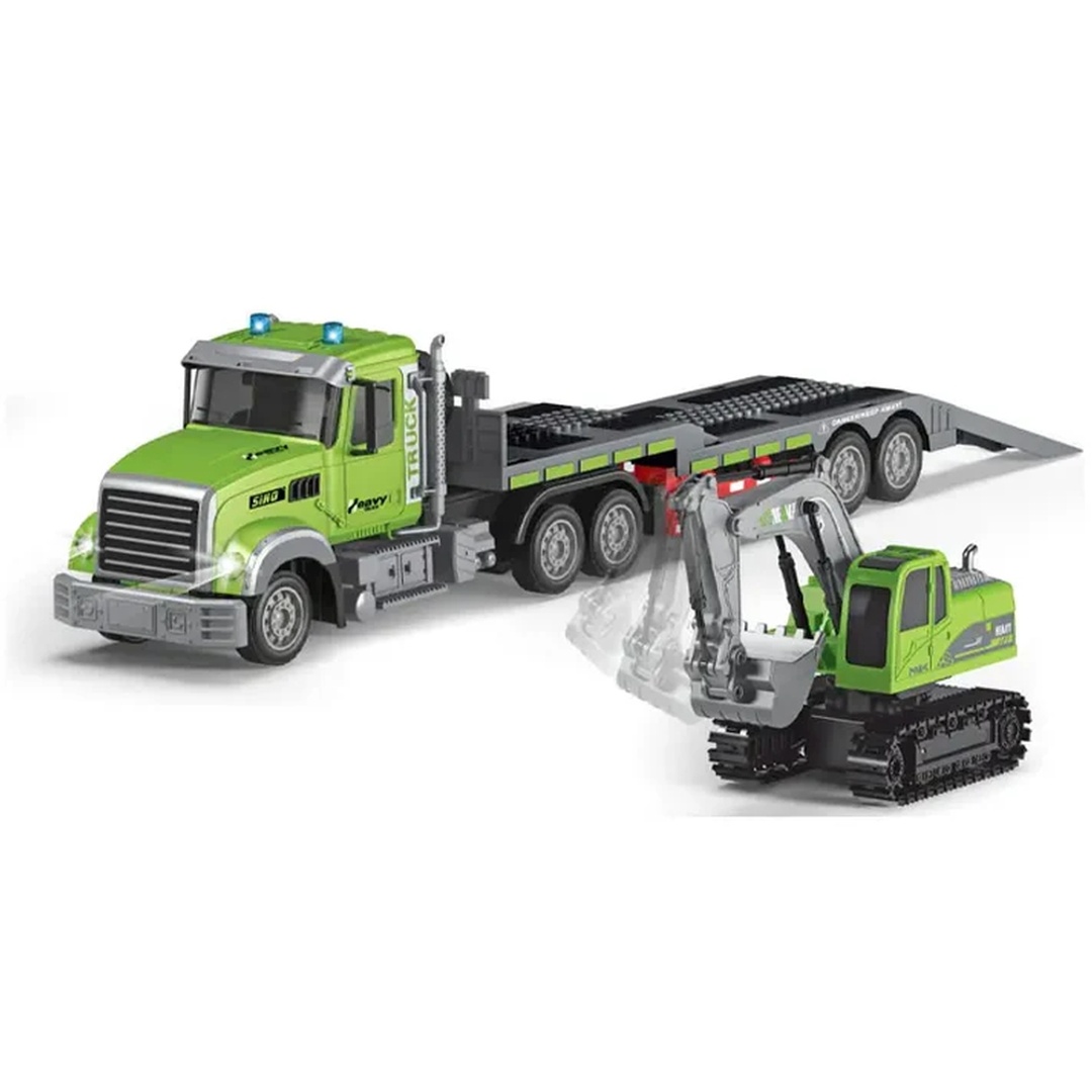 مجموعة حفارة ونقل السيارات مقاس 1/12 - QH9010