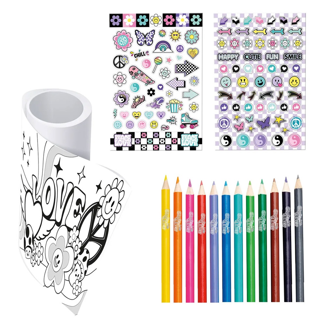 مجموعة الرسم و التلوين مع الملصقات الصغيرة - OFG288