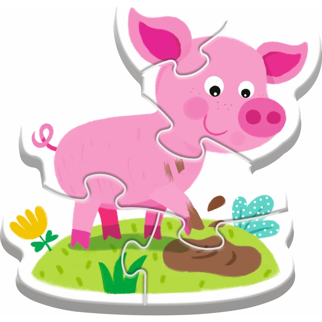 بازل حيوانات المزرعة للأطفال - 14 قطعة - 36127