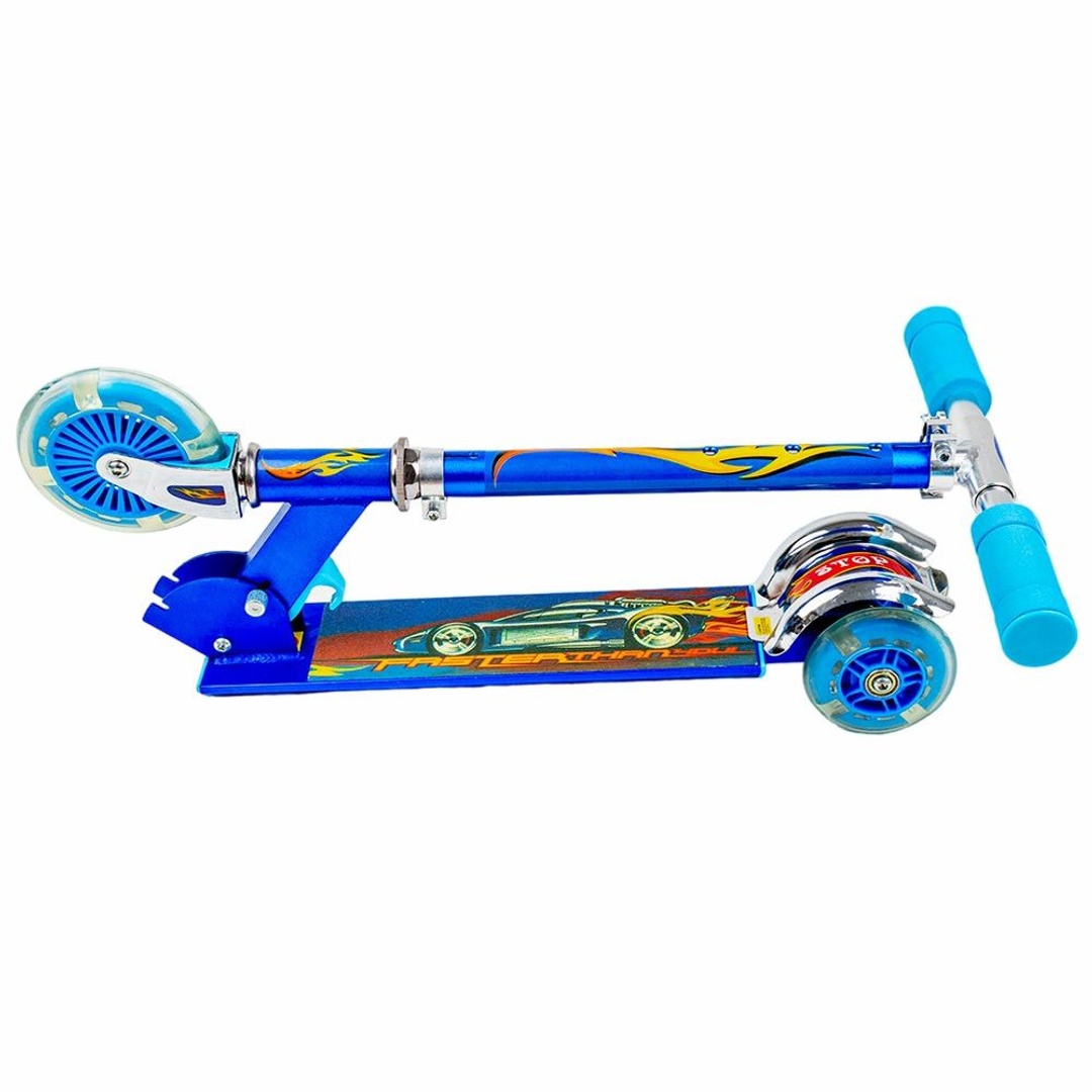 سكوتر اطفال قابل للطي المونيوم - ازرق - 666B