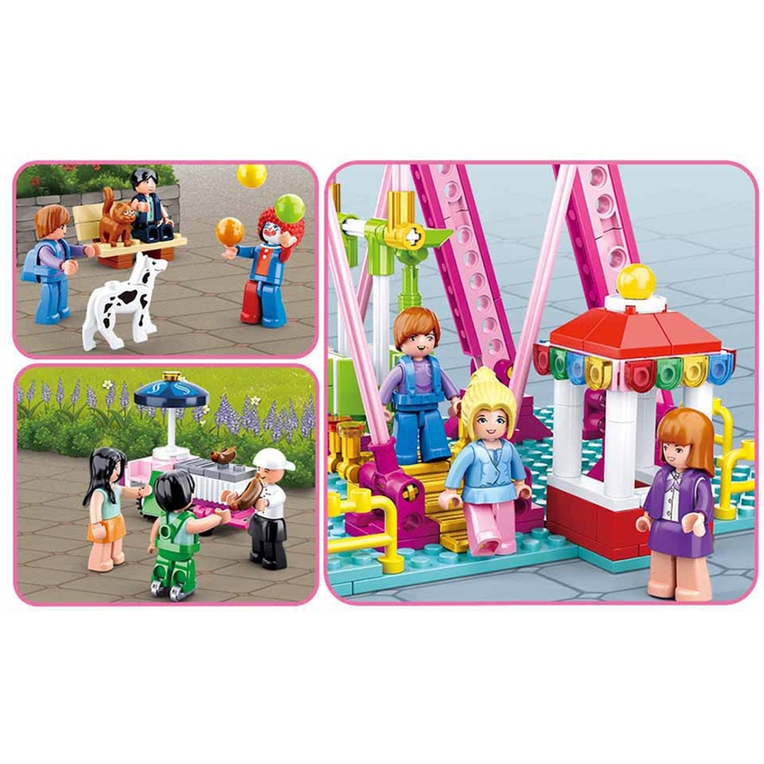 مكعبات العجلة الدوارة بالملاهي للبنات 789 قطعة - M38-B0723