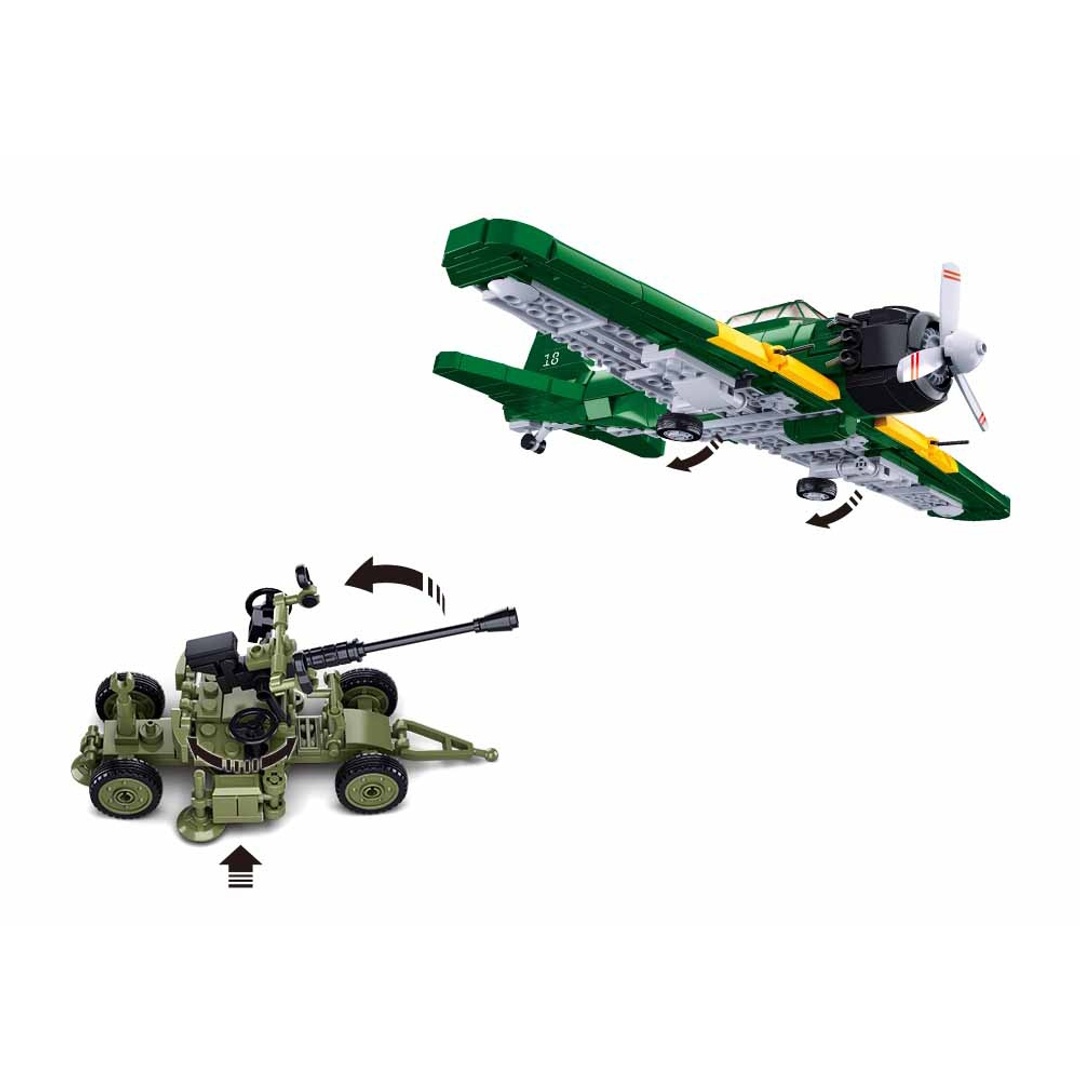 مكعبات طائرة مقاتلة يابانية - 532 قطعة - M38-B1108