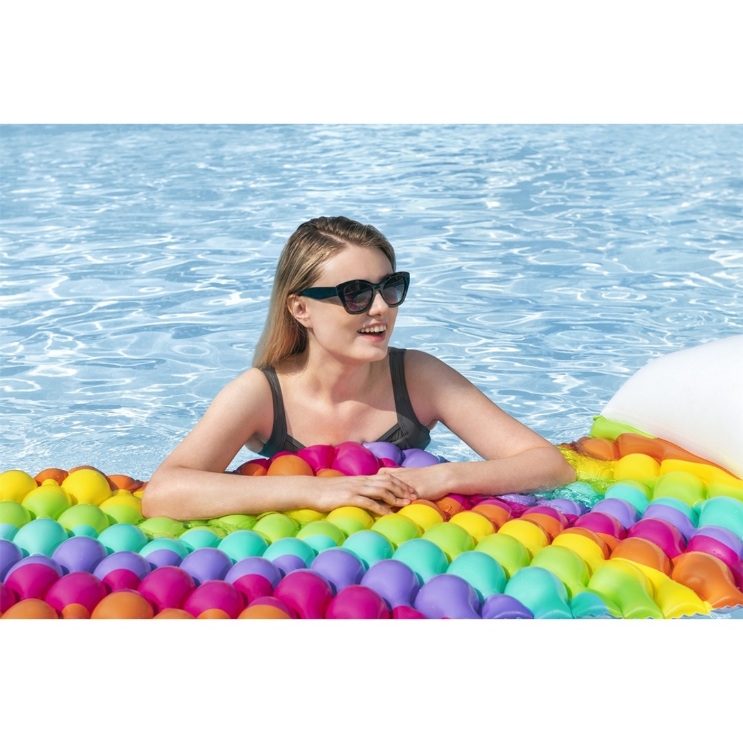 عوامة قوس قزح قابلة للنفخ - 216x80 سم - 44107