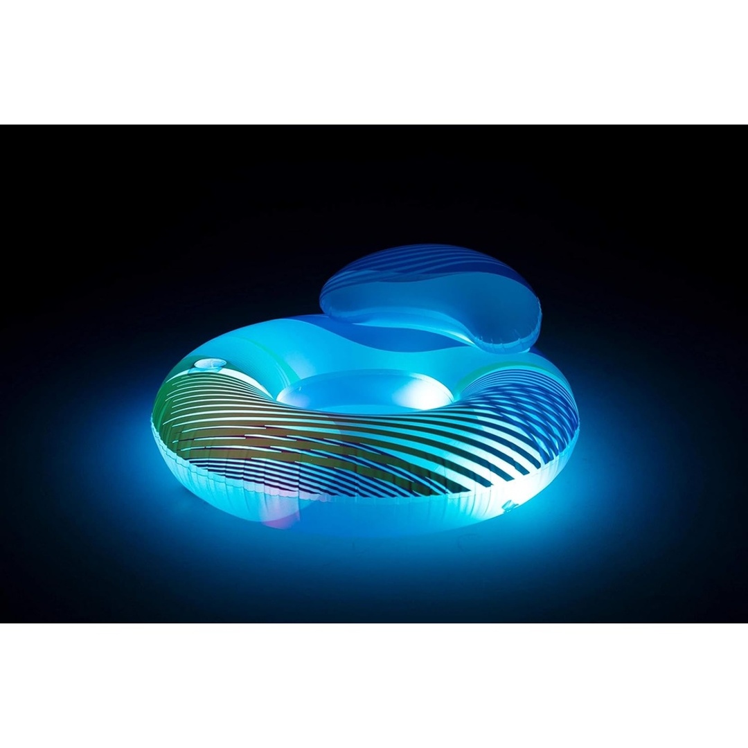 عوامة بمسند مع اضواء قابلة للنفخ - 43252