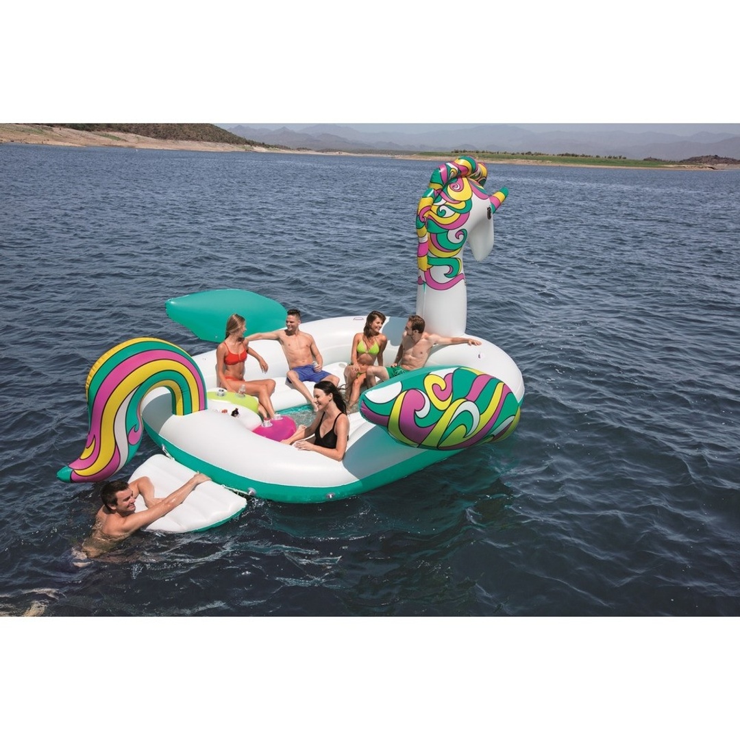 عوامة ضخمة علي شكل يونيكورن تكفي حتي 6 اشخاص 590x404 سم - 43228