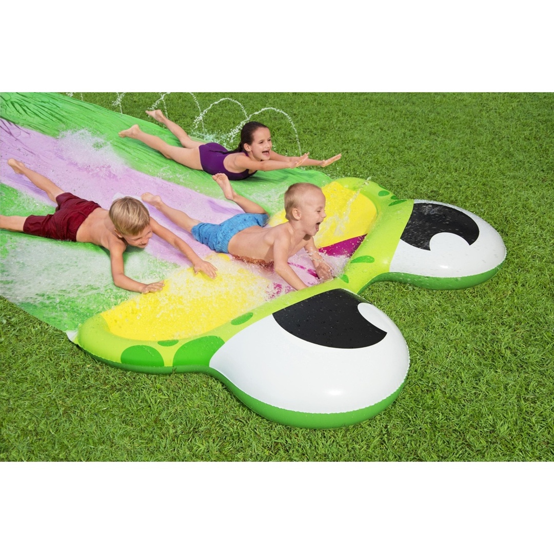 المنزلق المائي لثلاث افراد علي شكل ضفدع القابل للنفخ - 488x200 سم - 52389