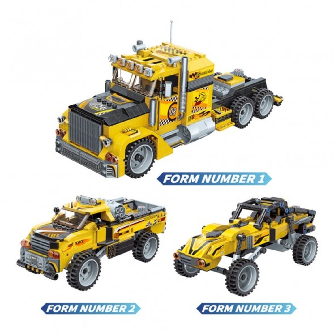 كيو مان - عربة الحامل الشجاع 3 في 1 637 قطعة - C42108