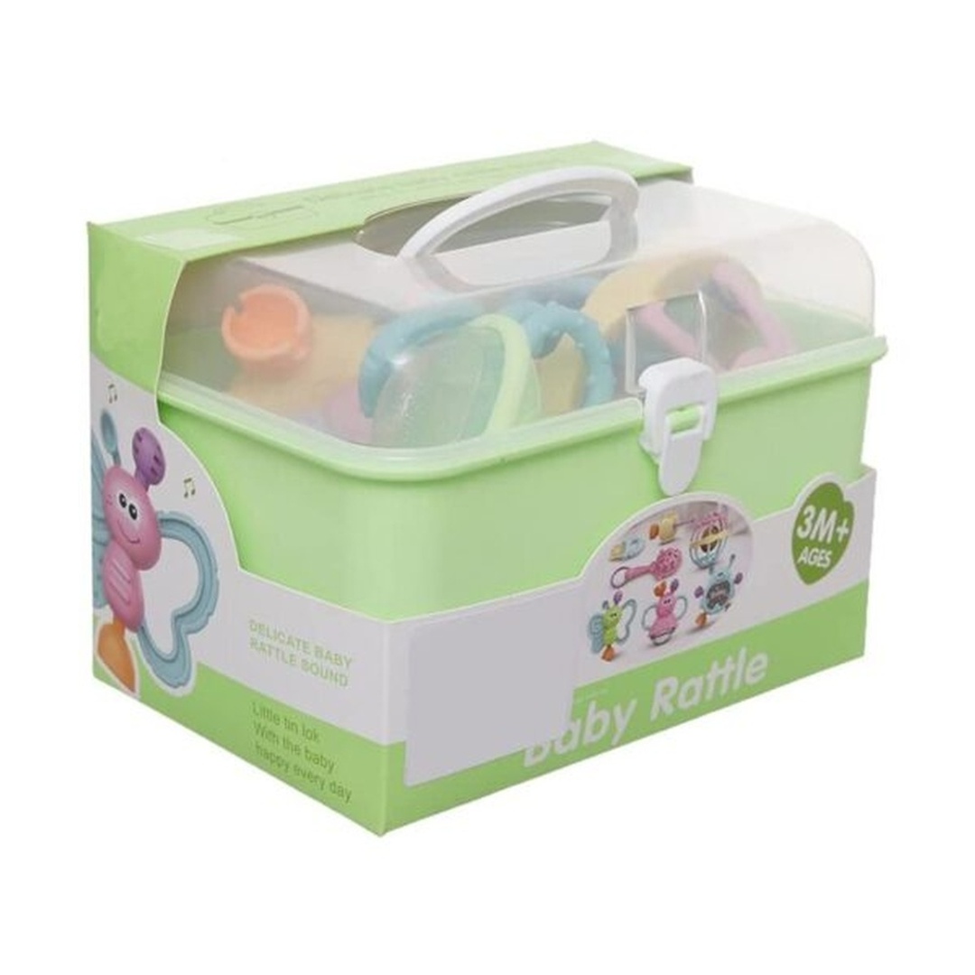 صندوق شخاشيخ للأطفال - 7 قطع (3 الوان) - 3173