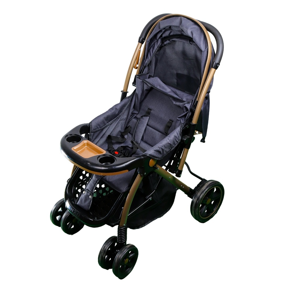 عربة اطفال مع عجلات بمساعدين - 615