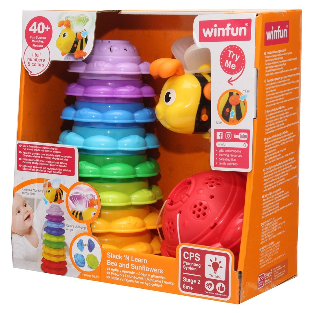 النحلة و زهور عباد الشمس للتعلم و الترتيب - 000650