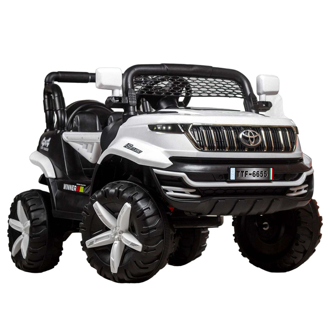 عربية كهربائية للأطفال - أبيض - TTF-6655