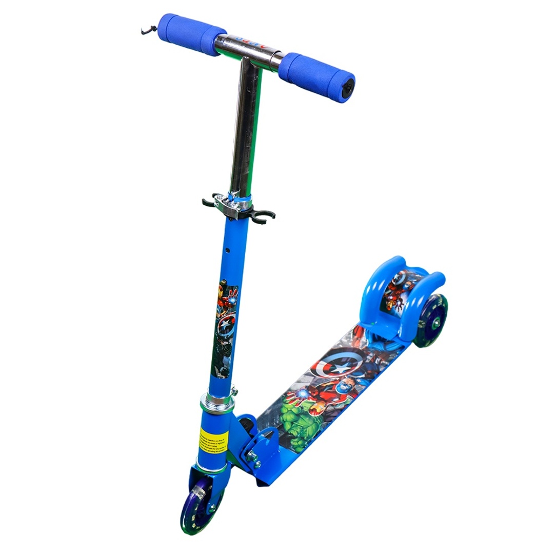 سكوتر قابل للطي بعجلات معدنية 3B - أزرق - 509