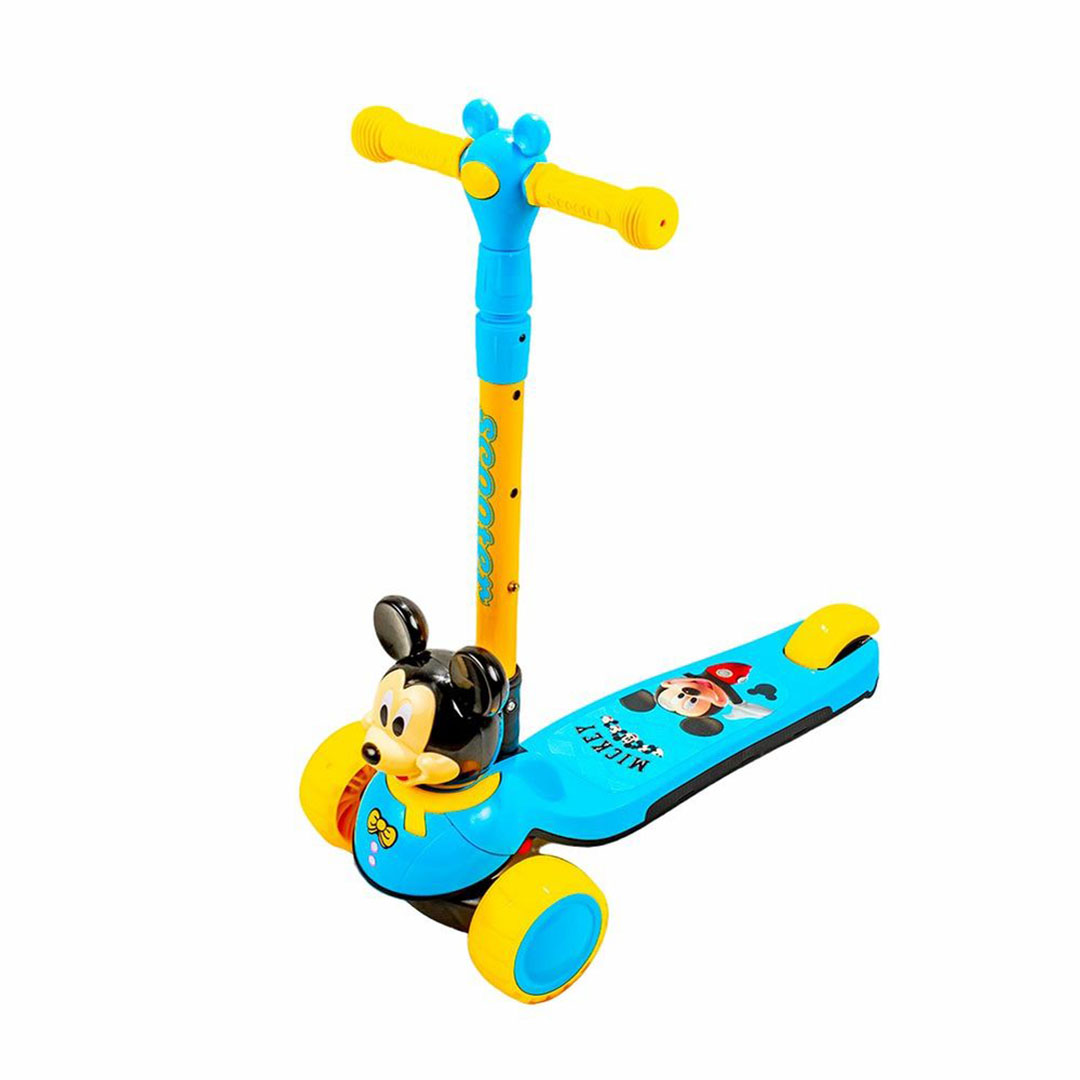 سكوتر اطفال بعجلات ثلاثية شكل ميكي - تركواز -mq-01